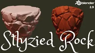 Blender Stylized Rock | without sculpting | ( Blender Tutorial ) 