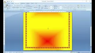 page color, page border in ms word, gradient color fill