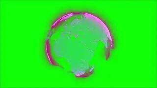 Green Screen Planet Cinematic Intro Element_News Globe Rotating in Circle_Free
