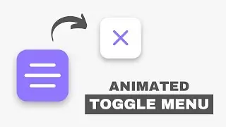 Animated Toggle Menu Button using HTML CSS & JavaScript | How to Create Hamburger Toggle Menu