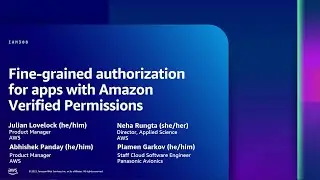 AWS re:Inforce 2023 - Fine-grained authorization for apps with Amazon Verified Permissions (IAM308)