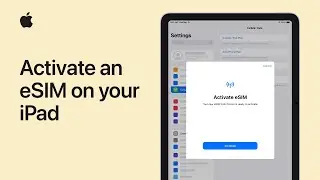 How to activate an eSIM on your iPad | Apple Support