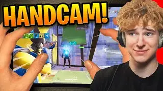 NEW Fortnite Mobile with a HANDCAM…