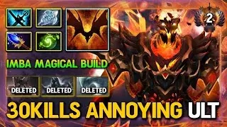 WTF 30KILLS ANNOYING ULT MID Shadow Fiend With IMBA Magical Build 100% Show no Mercy 7.36a DotA 2