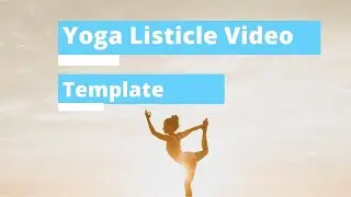 Yoga Listicle Video Template | Typito Fitness Video Templates [Editable]