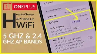 How to Change AP Band of WiFi Hotspot (2.5 Ghz, 5GHz) on OnePlus Android Phone