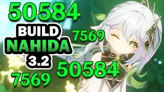 🌿💖 LA MEJOR GUÍA Y BUILD COMPLETA F2P: NAHIDA DPS Y SUB DPS | GENSHIN IMPACT 3.2 | SUMERU