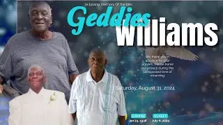 Funeral service for the late Geddies Williams