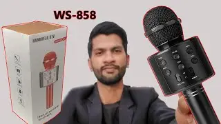 Wireless Bluetooth Microphone with specker | (ws-858) - Unboxing & Reviews || Urdu/Hindi