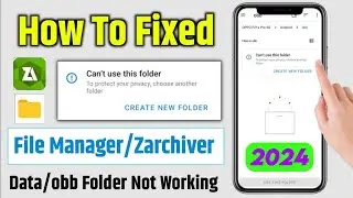 how to fix cant use this folder | cant use this folder to protect your privacy | Zarchiver problem