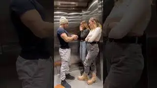 Bodybuilder met two girls at once