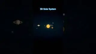 3D Solar System #shorts #html