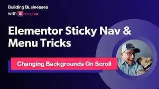 Menu Background Color Change On Scroll With Elementors Sticky Header