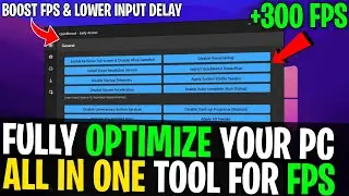 🔧Get MAX FPS In ANY GAMES & BOOST FPS With This Tool - New Tweaks!