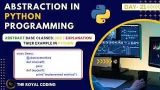 Abstraction in Python | Abstract Class & Abstract Method in Python | Python for Beginners 