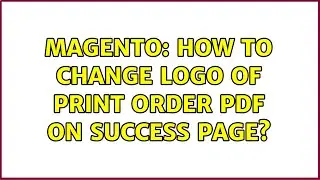 Magento: How to change logo of print order PDF on success page?