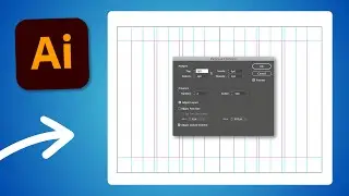 How to CREATE MARGINS & COLUMNS in Illustrator (2024)