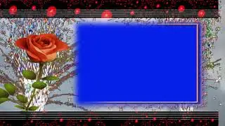 Flower Photo Frame Wedding Background Green Screen Video || Croma key Video Animation Effects