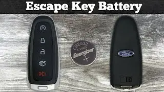 How To Replace Ford Escape Remote Key Fob Battery 2013 - 2019 DIY Change Replacement Batteries