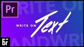 Write On Text - Premiere