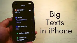 How to make font size larger on iPhone | Increase iPhone text size