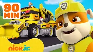 PAW Patrol Rubble's Best Season 2 Rescues! w/ Chase & Skye | 90 Minute Compilation | Rubble & Crew
