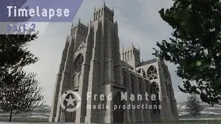 Modeling a Cathedral in Blender - timelapse part 2