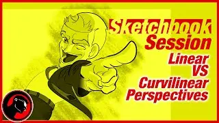 Sketchook Session - Curvilinear (Fisheye) Perspective VS Linear Perspective