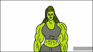 She hulk Transformation animation