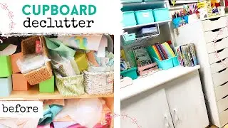 CUPBOARD DECLUTTER | Declutter & Organise With Me | Craft Room Organisation - Winner Announced!