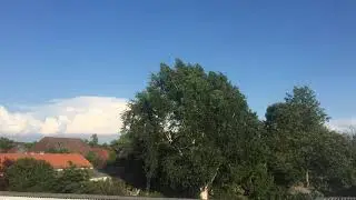 Timelaps Itzehoe, Blick auf Unwetter über Hamburg 2016. Deutschland
