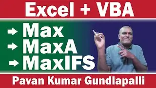 Max MaxA MaxIFS Functions Using Excel And VBA Macros