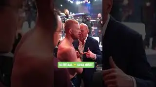 Bo Nickal chatted with Dana White after his #UFC300 win 🤝 #shorts