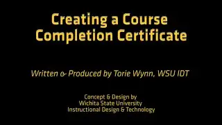 How-to Create a Course Completion Certificate