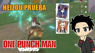 Heizou Prueba rapida  junto a Bennett y Mona | one punch man de Genshin Impact 2.8