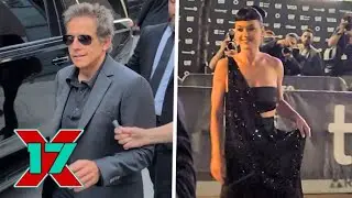 Ben Stiller Greets Fans While Katy Perry Stuns In CELINE At TIFF