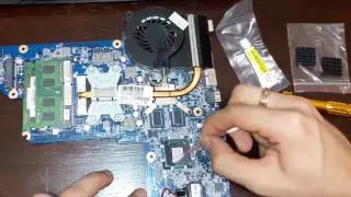 Laptop cooling system upgrade. How to add a heatsink to a chipset without mounts