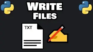 WRITE FILES using Python!  (.txt, .json, .csv) ✍