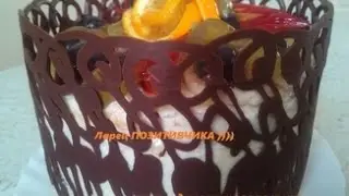 Decorations made of chocolate (chocolate lace )