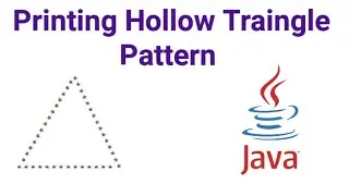 Hollow Traingle Pattern in Java | ICSE | ISC