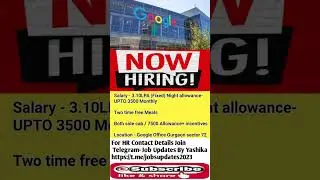 Google Hiring #hiring #google #jobs #jobs2024 #jobsearch #gurgaon #job #haryana #googlejobs #shorts
