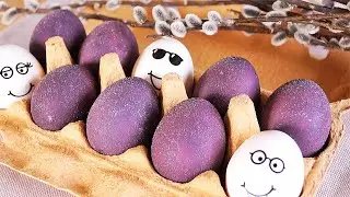 Самый ПОПУЛЯРНЫЙ СПОСОБ Покраски ЯИЦ На ПАСХУ. Как красиво покрасить яйца на ПАСХУ. Быстро и Просто!