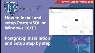 How to install and setup PostgreSQL on Windows | PostgreSql Installation and setup step by step