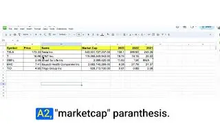 Google Sheets  - Google Finance - Easily create stocks data using Google Finance