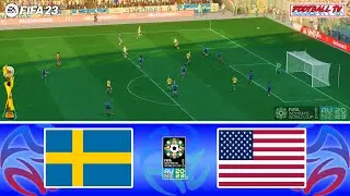 FIFA 23 - Sweden vs USA - FIFA Womens World Cup 2023 - Round of 16 | PC Gameplay | Full Match