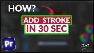 How to add a STROKE to Shape (quick) | Premiere pro (2023)