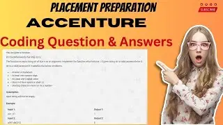 Accenture Coding Question & Answer| Part-3 | @codewithvikas