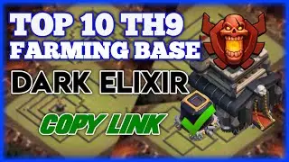 TOP 10 TH 9 FARMING BASE DARK ELIXIR DEFENSE with COPY LINK 2020