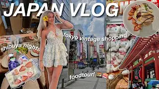 JAPAN VLOG 🍣 alleine in tokyo | foodtour, vintage shopping & reise guide 🇯🇵🎋