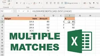 How to use vlookup to find the 2nd, 3rd or Nth match in excel